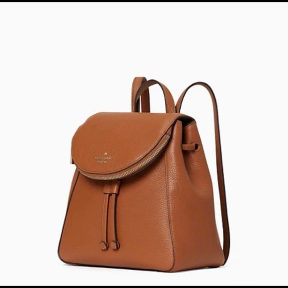 NWT Kate Spade Medium Leila Backpack-Gingerbread - Picture 2 of 8